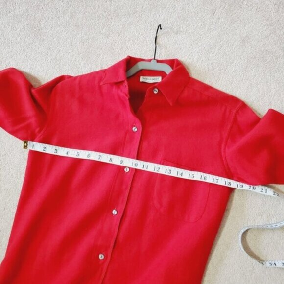 Donald Davis Dublin Ireland Pure Wool Vintage Button Down Preppy Shirt Dress 8 - Picture 4 of 6